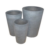 Moules pour pots de fleurs, faible MOQ, durables, légers, écologiques, style ciment moderne, décoration de jardin, pots en fibre de verre pour la maison et l'extérieur
