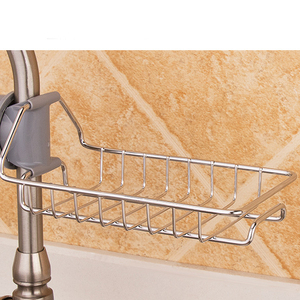 Kitchen Faucet Hanger Sink Faucet Tap Storage Hanger Drainage Rack Soap Sponge Holder
