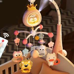 Música cama campana bebé juguetes suaves Rc proyección de luz multifuncional sueño calmar móvil cama de bebé juguetes colgantes - Product Image 2