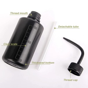 Plastic Tattoo Washing Bottle 250ml 500ml Curved Mouth Squeeze Cleaning Bottle for Tattoo Studio - Product Image 3