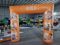 Arche d'entrée gonflable pour la promotion alimentaire avec impression de logo personnalisé pour la décoration publicitaire