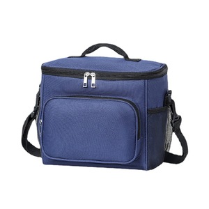 Sac à déjeuner isotherme de grande capacité, sac isotherme pour le travail, l'école, les pique-niques en plein air, le camping, bleu marine - Product Image 4