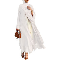 Muslim Women's Open Abaya Dress