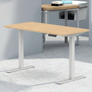 Escritorio de oficina ajustable en altura de diseño moderno, mesa para sentarse, cómoda posición de pie, convertible, extensible, plegable - Product Image 1