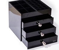 Boîte de rangement en acrylique personnalisée, type tiroir, pour commode, bureau, nail art, bijoux, cosmétiques, rouge à lèvres, étui à maquillage transparent, modèle AW54120