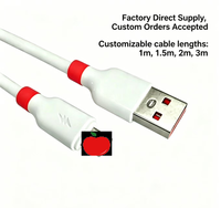 Stok Langsung dari Pabrik Tersedia Kabel Pengisian Daya USB 2.0 Tipe-C Bahan Gel Silikon Panjang 1 Meter Kompatibel untuk Android