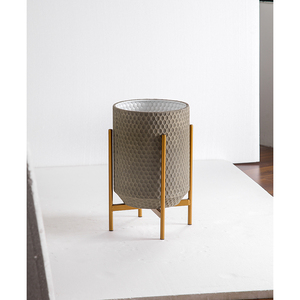 Vase à fleurs en métal élégant et luxueux pour la décoration <span class=keywords><strong>de</strong></span> la maison, avec support, jardinières classiques en fer, œuvre d'art - Product Image 6