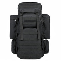 Sac à dos tactique d'entraînement extérieur personnalisé de qualité supérieure 70L, sac à dos tactique imperméable avec logo, sac à dos de survie pour la chasse
