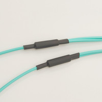 LC UPC ke LC UPC kabel serat lapis baja dupleks OM3 50/125 Multimode dalam ruangan kabel lapis baja 3mm konektor LC MM