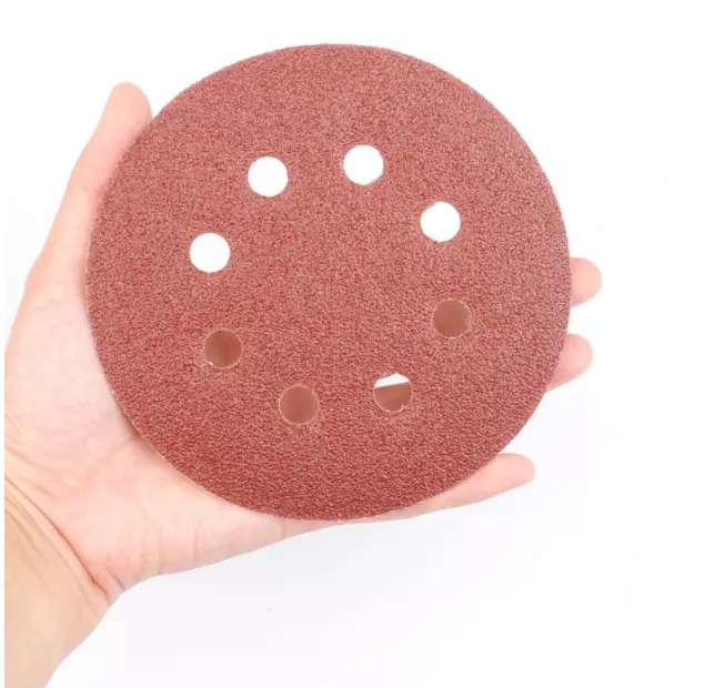 Swpeet 100-Pack Sanding Discs – 5 Inch Hook And Loop, 8-Hole, 10 Grits 40-800, Aluminum Oxide For Random Orbital Sanders