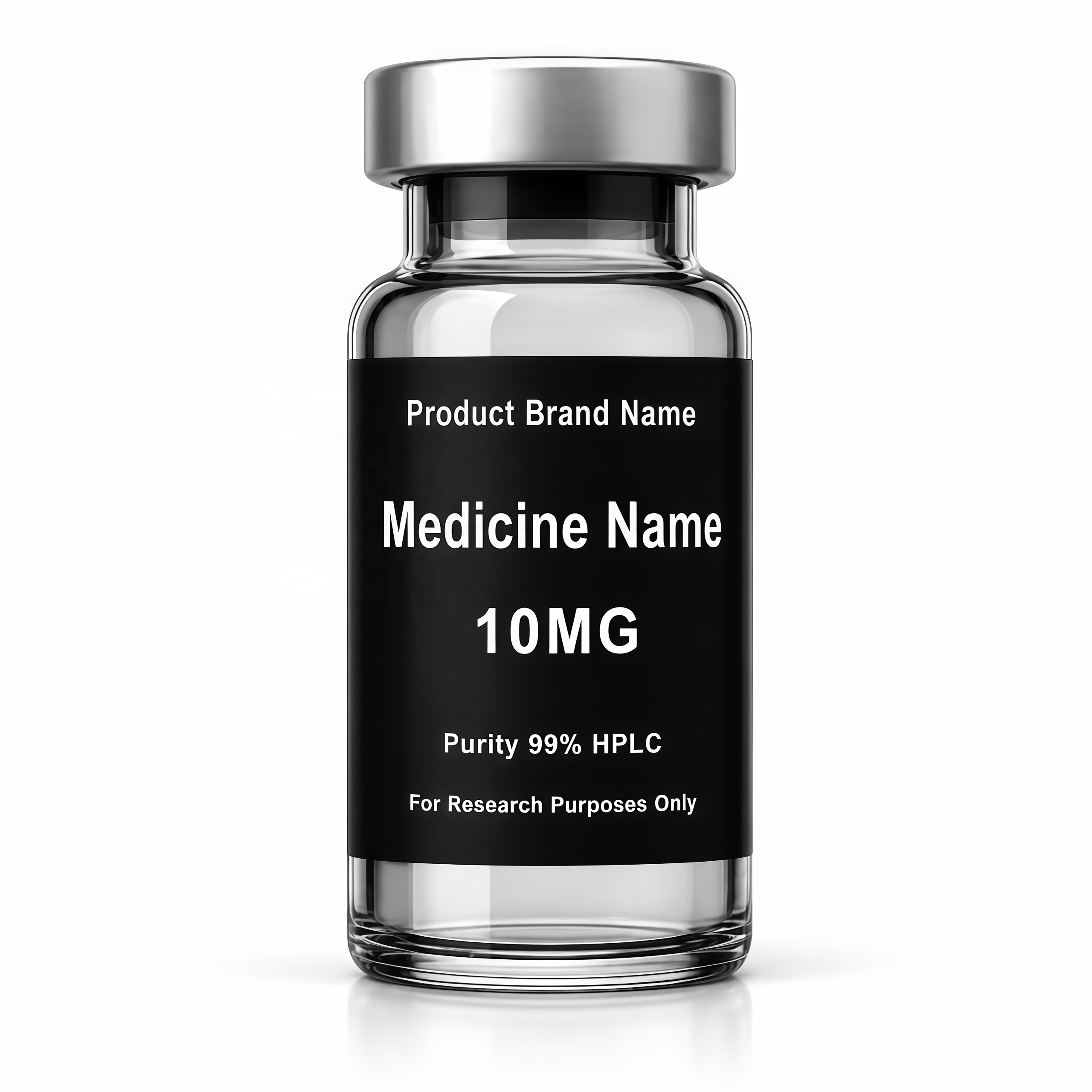 Custom Holographic Oil Proof Waterproof Eco-Friendly Pharmaceutical Vial Labels Private Label Medicine Adhesive Stickers Custom