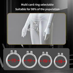 Baru FRRK kandang kesucian pria dengan Removable uretra Dilator, Chastity Cage Chastity sabuk Invisible keselamatan cincin mainan seks untuk pria - Product Image 5