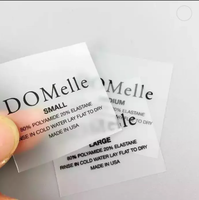 Étiquettes de lavage personnalisées, étiquettes de lavage thermocollantes, autocollants de taille pour vêtements sans étiquette, étiquettes de transfert pour instructions de lavage