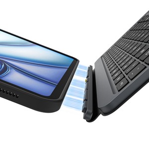 Clavier pour <span class=keywords><strong>iPad</strong></span> 10e génération avec coque de protection détachable, support pliable multi-angles, pavé tactile et rétroéclairage coloré - Product Image 3