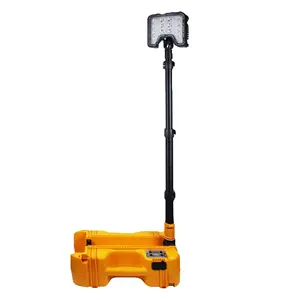 4000 Lumen Rechargeable LED AC/DC Portable Work Light with Telescoping Stand Dual Illuminations 3 Brightness Settings 360 Degree