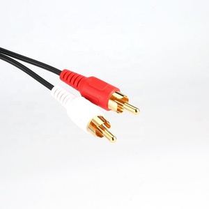 Cavo universale Stereo 3.5mm femmina <span class=keywords><strong>Jack</strong></span> a 2RCA Splitter <span class=keywords><strong>per</strong></span> <span class=keywords><strong>cuffie</strong></span> 28awg giacca PVC con schermatura a treccia - Product Image 4