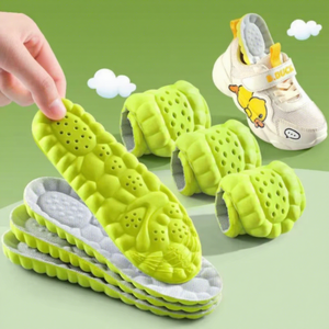 <span class=keywords><strong>Semelles</strong></span> de sport en gel PU confortables pour garçons filles Cloud Sense Absorption des chocs et soins sans couverture respirante pour les pieds des enfants - Product Image 3