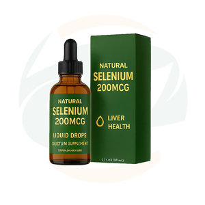 OEM 천연 셀레늄 200mcg 액상 셀레늄 드롭 간 건강 및 면역 지원 셀레늄 보충제 - Product Image 2