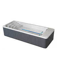DSL-9506 Maßgefertigter Endlos-Swimmingpool mit Whirlpool 220V 380V UV-Beständiges Acryl-Glasfaser für Villa-Hinterhof