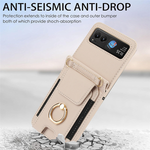 Funda Multifuncional a Prueba de Golpes para Teléfono Móvil Plegable Clásico, Compatible con Samsung Galaxy <span class=keywords><strong>Z</strong></span> Flip 3/<span class=keywords><strong>4</strong></span>/5/6 y <span class=keywords><strong>Moto</strong></span> Razr 40/50 Ultra - Product Image 2