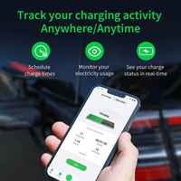 Chargeur mural intelligent monophasé CE certifié UE-7kw 7kW AC pour véhicules électriques, prise Type 2, recharge à domicile - Qualité professionnelle