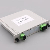 Boîte de diviseur optique de Cassette d'IP65 1*2 1*4 1*8 1*16 1*32 1*64 et type PLC d'insertion pour le PLC de l'équipement SC/UPC 1x2 de fibre optique