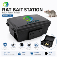 Stations anti-rongeurs verrouillables et résistantes à la manipulation pour appâts à rats, en plastique solide, boîte à appâts sécurisée