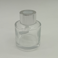 Nouvelles Bouteilles Vides en Verre Rond Transparent de Luxe pour Diffuseur à Bâtonnets, 50ml, 100ml, 200ml, pour Aromathérapie, Vente en Gros