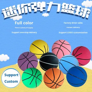 Pelota de Baloncesto de Playa Mini Personalizable de 6 cm, Color Rosa, Pelota Hueca que Rebota, Hecha de Espuma Plástica Resistente - Product Image 6