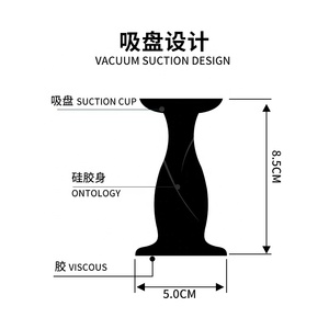 Fermaporta Magnetico e a Vuoto Meilong Hardware, Adesivo, Protezione per Parete, Senza Foratura - Product Image 6