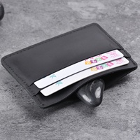 Dompet Kartu Saku Depan Vintage Custom Pabrik, Kulit Asli Crazy Horse, Dompet Mini Slim Pria