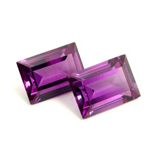 Piazza 46 #   <span class=keywords><strong>Gemma</strong></span> Sintetica di Corindone Rubino Taglio Ottagonale a Gradini <span class=keywords><strong>Pietra</strong></span> Alessandrite - Product Image 2