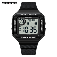 Relojes Deportivos SANDA para Hombre, Reloj Digital Resistente a los Golpes y al Agua para Hombre, Reloj Masculino 2129