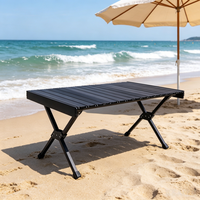 Table de camping pliable moderne et compacte en aluminium ultraléger pour l'extérieur – Mobilier d'extérieur