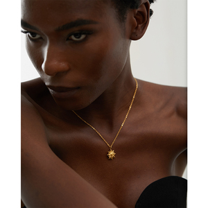 JINYOU 861 Collana con Ciondolo a Forma di Girasole, Tendenza Moda, Semplice, Placcata in <span class=keywords><strong>Oro</strong></span>, in Acciaio Inossidabile 316, Impermeabile - Product Image 4