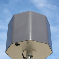 Détecteur de drones professionnel fixe, détection à 360°, portée de 3 à 5 km, 70 MHz-8 GHz, durable, résistant à l'eau, en ABS
