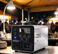 Station d'alimentation portable au lithium Lifepo4 384wh avec panneaux solaires pour la maison, station de partage d'énergie solaire