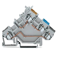 GGDX Le connecteur allemand WAGOS 280-560, bornier dédié pour capteur à trois fils avec trous de câblage entrants colorés