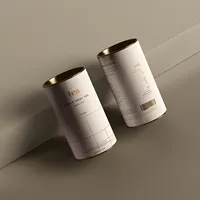 Emballage personnalisé en tube de papier kraft de qualité alimentaire pour poudre de protéines recyclée, matcha, thé en vrac, épices, café
