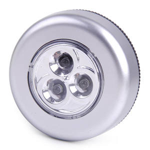 3 LED alimentato a batteria Stick on Touch Tap lampada luce notturna di emergenza per armadio auto - Product Image 1