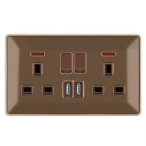 Nouvel interrupteur mural standard britannique 16A 250V, style rétro, 4 voies, avec panneau tactile, livraison gratuite à domicile - Product Image 3