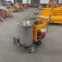 Machine professionnelle de marquage routier thermoplastique à moteur essence compact 5,5 CV, faible coût d'entretien