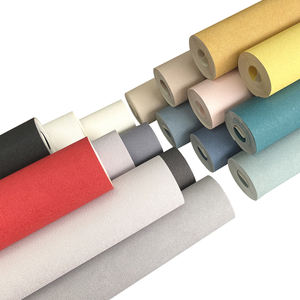 <span class=keywords><strong>Papier</strong></span> <span class=keywords><strong>peint</strong></span> en vinyle PVC gaufré simple Design moderne couleur unie imperméable pour la décoration intérieure et le rouleau de peinture murale d'hôtel - Product Image 1