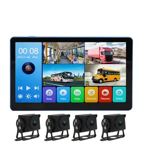 Máy ghi âm lái xe tải cảm ứng 9 inch Máy nghe nhạc DVD 4 kênh độ phân giải cao trong Xe DVR Camera 1080P xe tải 4 camera