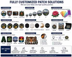 Wholesale Bulk Hook Loop Badges Custom Design logo Waterproof <b>Iron</b> on Embroidered Patches for Clothing Accessories Decorations - Product Image 3