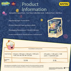 Sponge Bob Blind Box Collectible Card Game Anime Karakter Anime Leuke Accessoires Verjaardagscadeau Prachtig speelgoed Kp56 - Product Image 6
