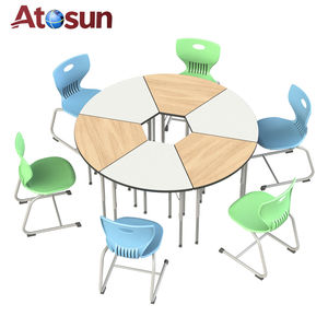 Collaborative <strong>Desk</strong> Student Table and Chair School Classroom Furniture School <strong>Desks</strong> <strong>Set</strong> - Product Image 1