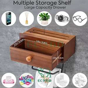 <span class=keywords><strong>Porte</strong></span>-<span class=keywords><strong>papier</strong></span> hygiénique en bambou écologique avec étagère <span class=keywords><strong>Porte</strong></span>-<span class=keywords><strong>rouleau</strong></span> de <span class=keywords><strong>papier</strong></span> hygiénique pour téléphone Bougie Planteur Pot - Product Image 4