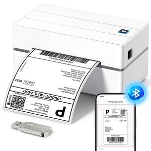 เครื่องพิมพ์ความร้อน 4 นิ้ว 110 มม. สำหรับพิมพ์ฉลาก พร้อมพอร์ต USB สำหรับพิมพ์ฉลากส่งด่วน - Product Image 1