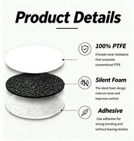 Patins de remplacement pour souris de jeu en PTFE pour Glorious Model I Wireless, conçus pour les tapis de souris en verre, mouvements plus rapides et plus fluides